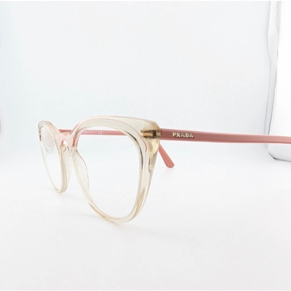 😎💕Prada Eyeglasses Frames Only, VPR 07V 326-1O1, 53-20-145, Pink, Made in Italy - Picture 4 of 10